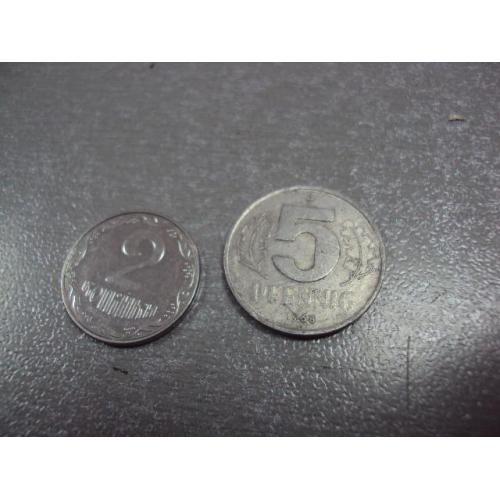 монета германия 5 пфеннигов 1968 №9101
