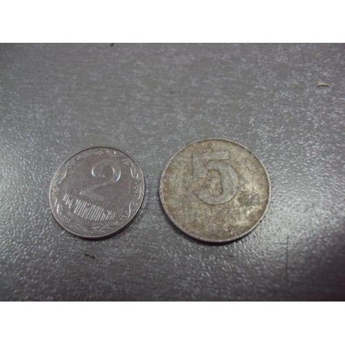 монета германия 5 пфеннигов 1968 №9102