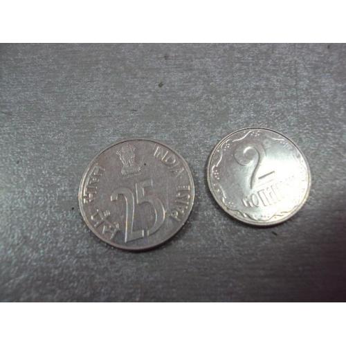 монета индия 25 пайса 1989 №9413