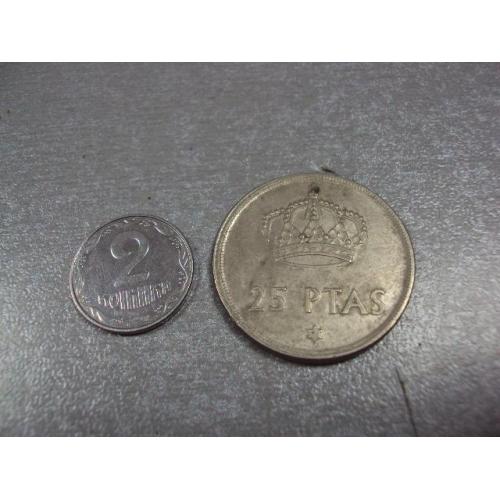 монета испания 25 песет 1975 №8329