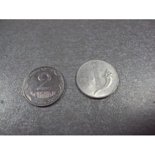 монета италия 1 лир 1954 №8444