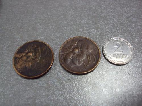 монета италия 10 чентезимо 1930 лот 2 шт №7858