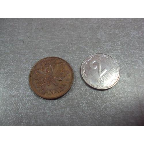 монета канада 1 цент 1971 №9517