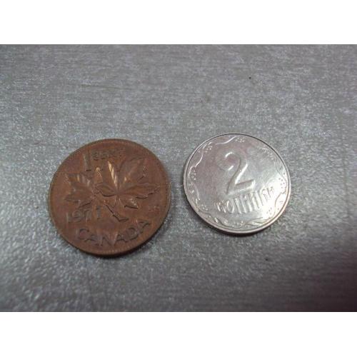 монета канада 1 цент 1977 №9541