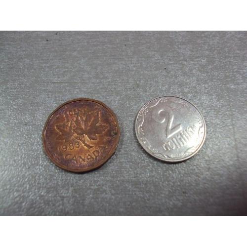 монета канада 1 цент 1983 №9535