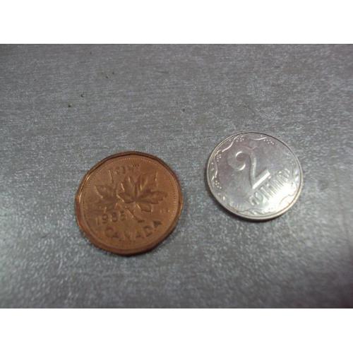 монета канада 1 цент 1985 №9508