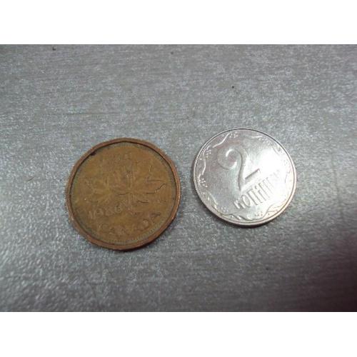 монета канада 1 цент 1986 №9532