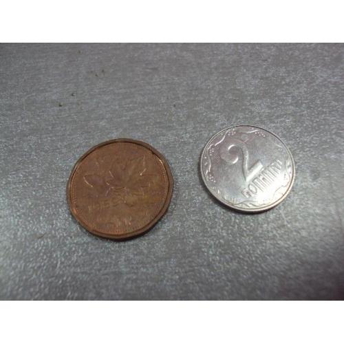 монета канада 1 цент 1989 №9513
