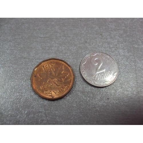 монета канада 1 цент 1994 №9540