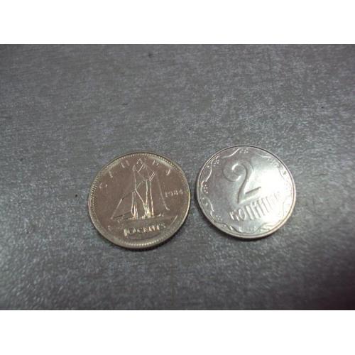 монета канада 10 центов 1984 №9559
