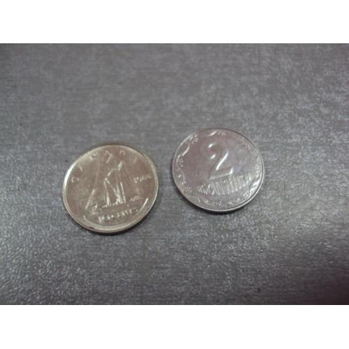 монета канада 10 центов 1988 №9554