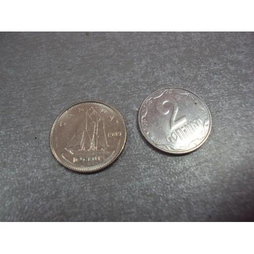 монета канада 10 центов 1989 №9561