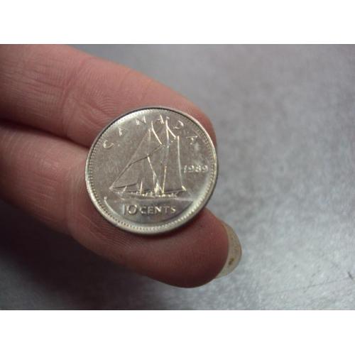монета канада 10 центов 1989 №9562