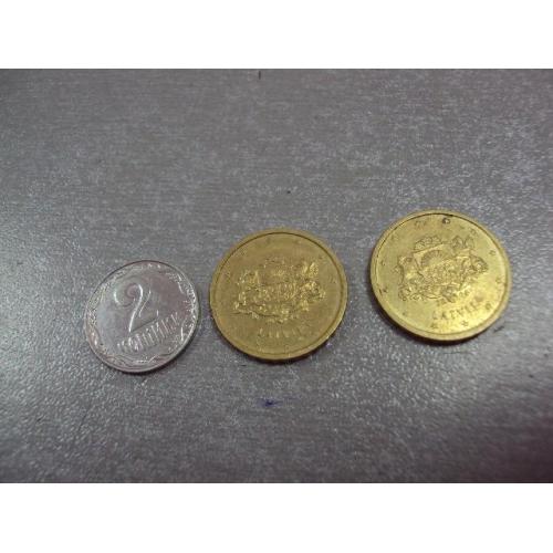 монета латвия 10 евро центов 2014 лот 2 шт №8674