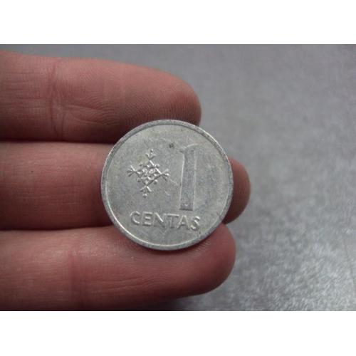 монета литва 1 цент 1991 №8451