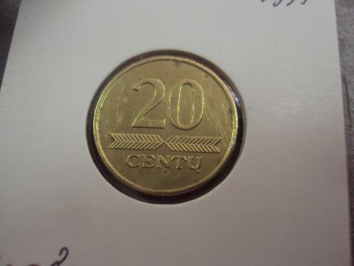 монета литва 20 центов 1997 №8204