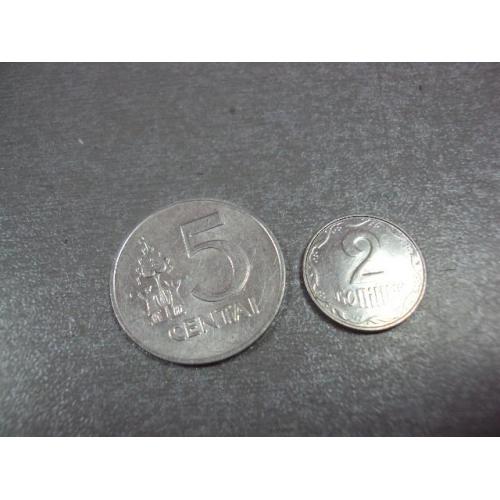 монета литва 5 центов 1991 №8446