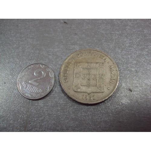 монета макао 1 патака 1982 №8024