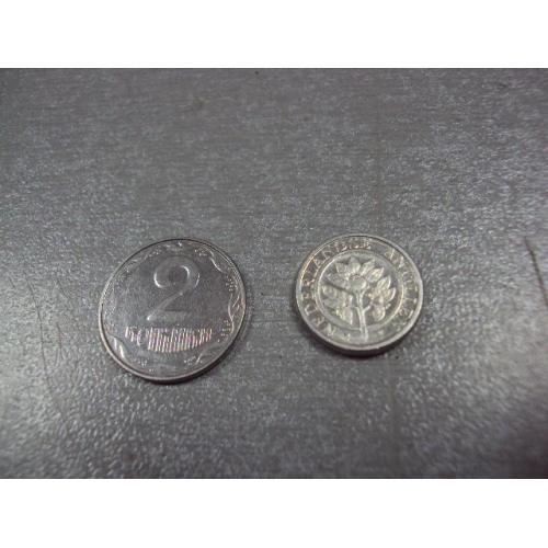 монета нидерландские антильские острова 1 цент 1993 №8551