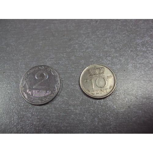 монета нидерланды 10 центов 1950 №8299