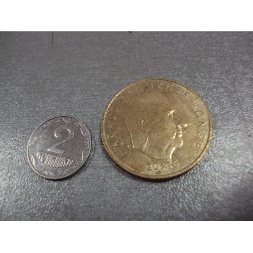 монета норвегия 20 крон 2016 №8027