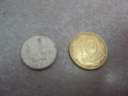 монета польша 1 грош 1949 лот 2 шт №7886