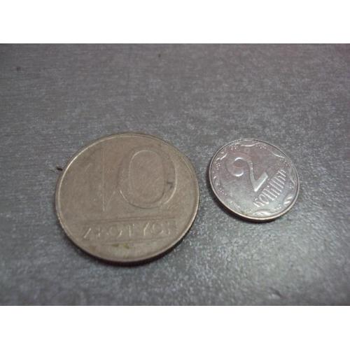 монета польша 10 злотых 1987 №9784