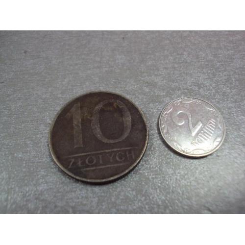 монета польша 10 злотых 1987 №9792
