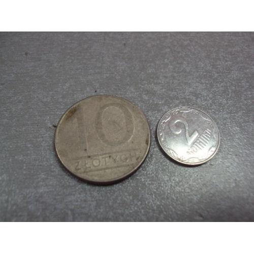 монета польша 10 злотых 1987 №9798