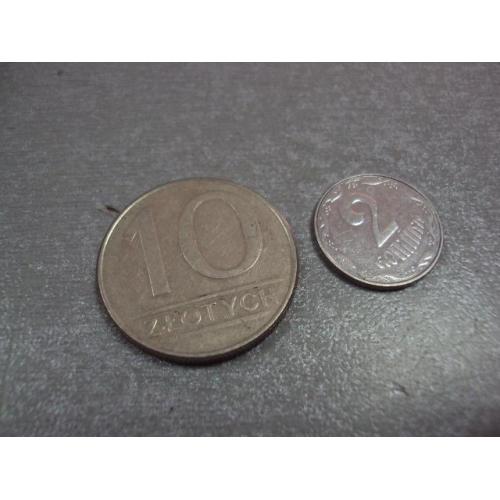 монета польша 10 злотых 1988 №9790