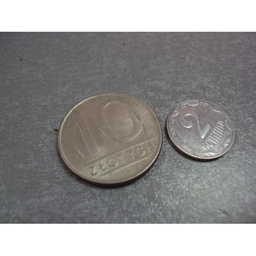 монета польша 10 злотых 1988 №9793