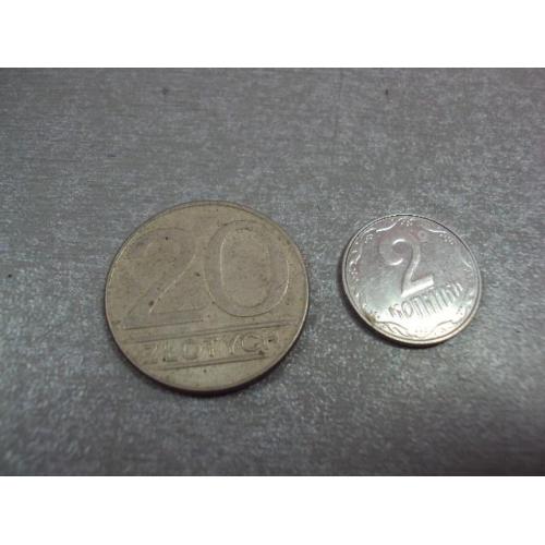 монета польша 20 злотых 1989 №9707