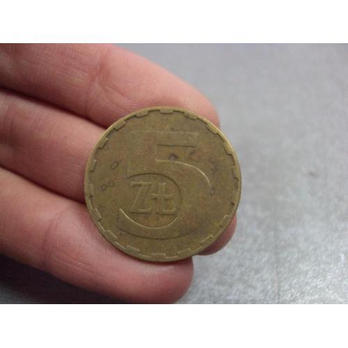 монета польша 5 злотых 1987 №9745