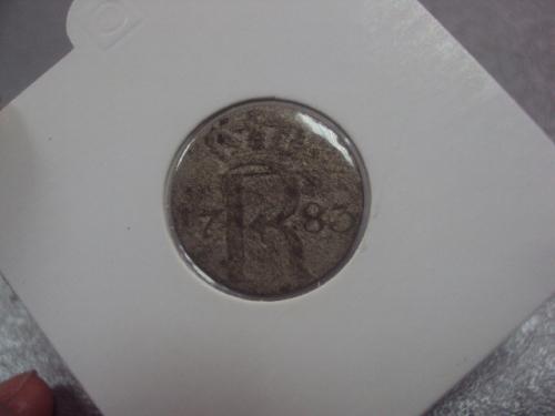монета польша средневековье серебро 24 часть таллера 1783 №1115