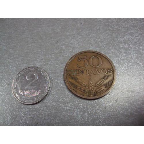 монета португалия 50 сентаво 1970 №8270