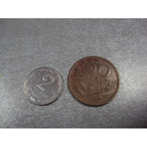монета португалия 50 сентаво 1972 №8467