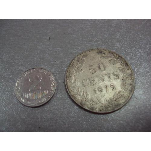 монета республика либерия 50 центов 1975 №7801