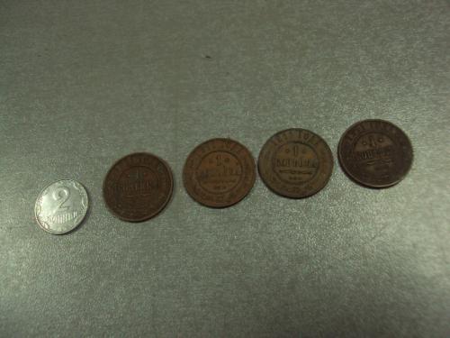 монета россия 1 копейка 1911 лот 4 шт №798