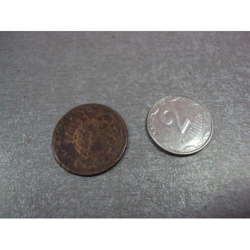 монета  шеляг коронный август толстый №9983