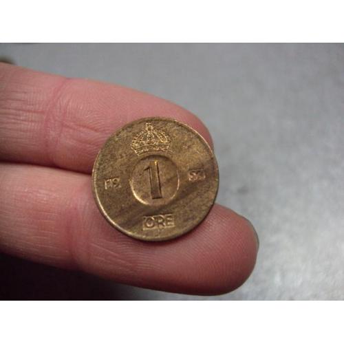 монета швеция 1 эре 1957 №8346