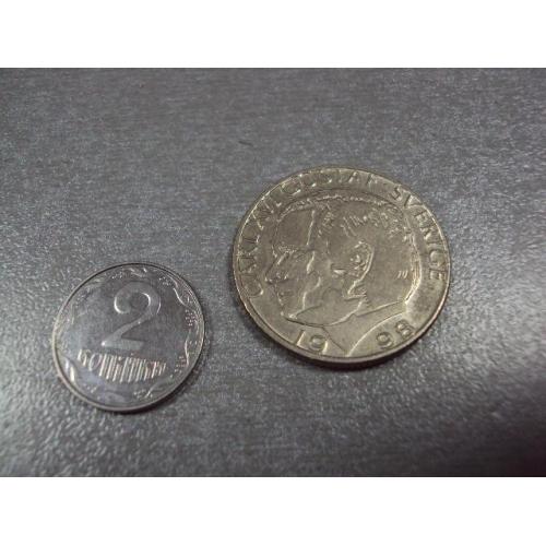 монета швеция 1 крона 1998 №8351