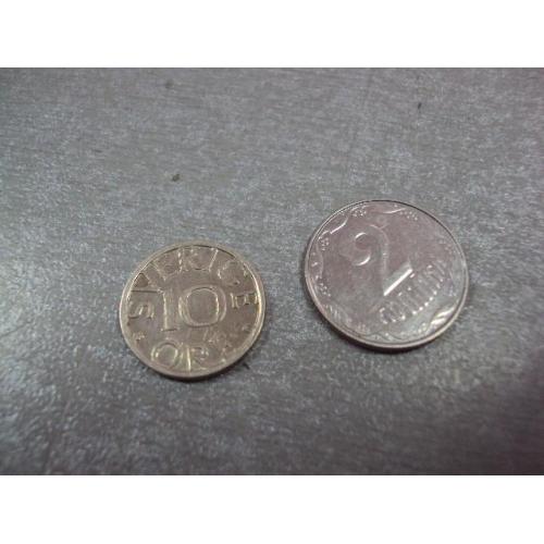 монета швеция 10 эре 1987 №8525