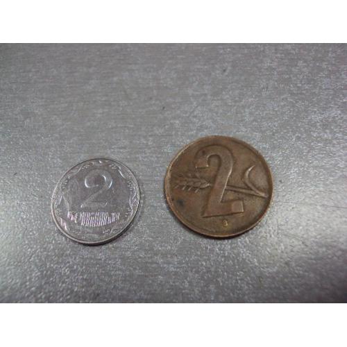 монета швейцария 2 раппена 1948 №8396