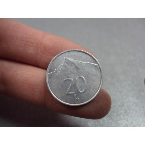 монета словакия 20 геллеров 1996 №8827
