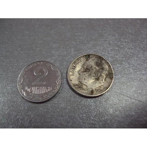 монета сша 10 центов 1967 №7797
