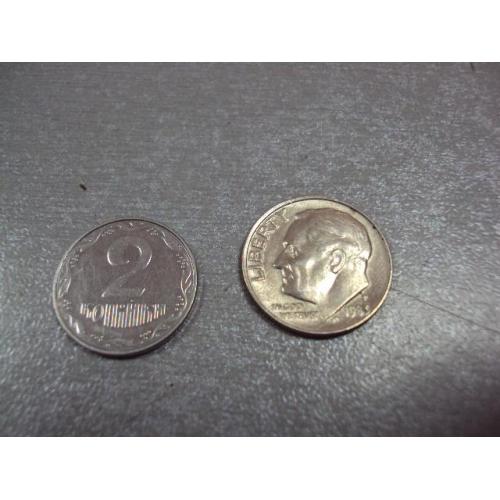 монета сша 10 центов 1983 р №7798