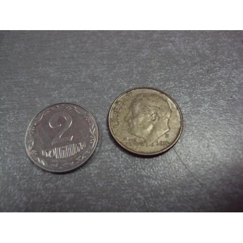 монета сша 10 центов 2018 р №7819