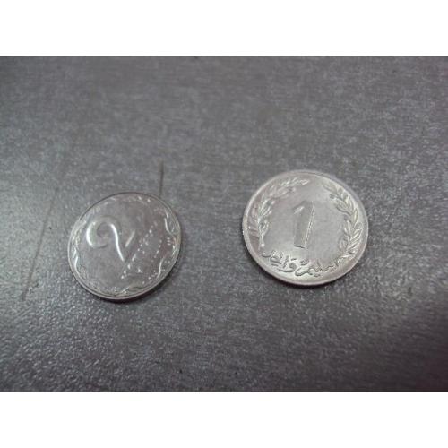 монета тунис 1 миллим 1960 сохран №8698
