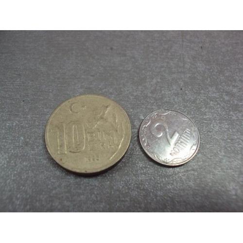 монета турция 10 лир 1996 №9349