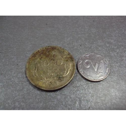 монета турция 1000 лир 1991 №9374